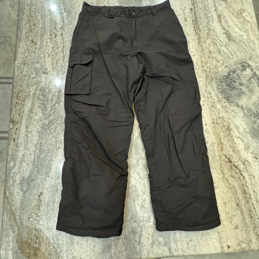 White Sierra Waterproof Ski Pants Black Insulated Men 38 X 31 Sz XL Performance